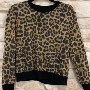 No Boundaries Leopard sweatshirt, size XS
